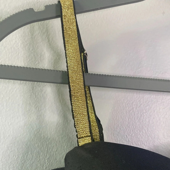 Amazon black and gold bathing suit top size small - Picture 5 of 8